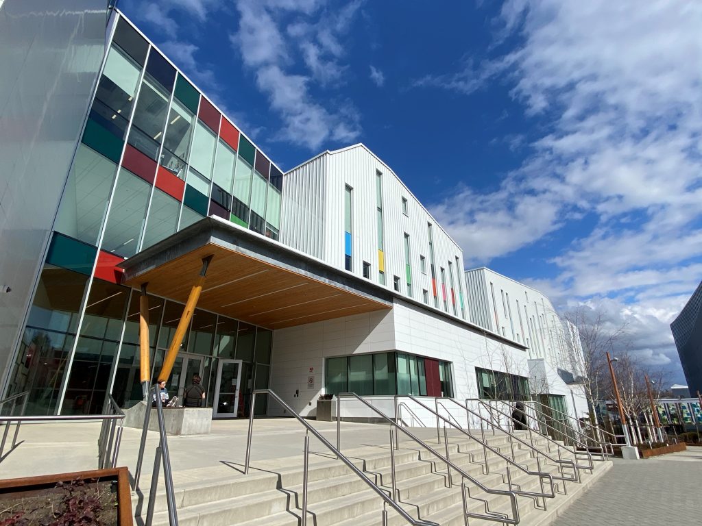 Exterior view of Emily Carr University of Art + Design in False Creek Flats, Vancouver